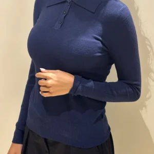 Maglia polo blu o azzurra