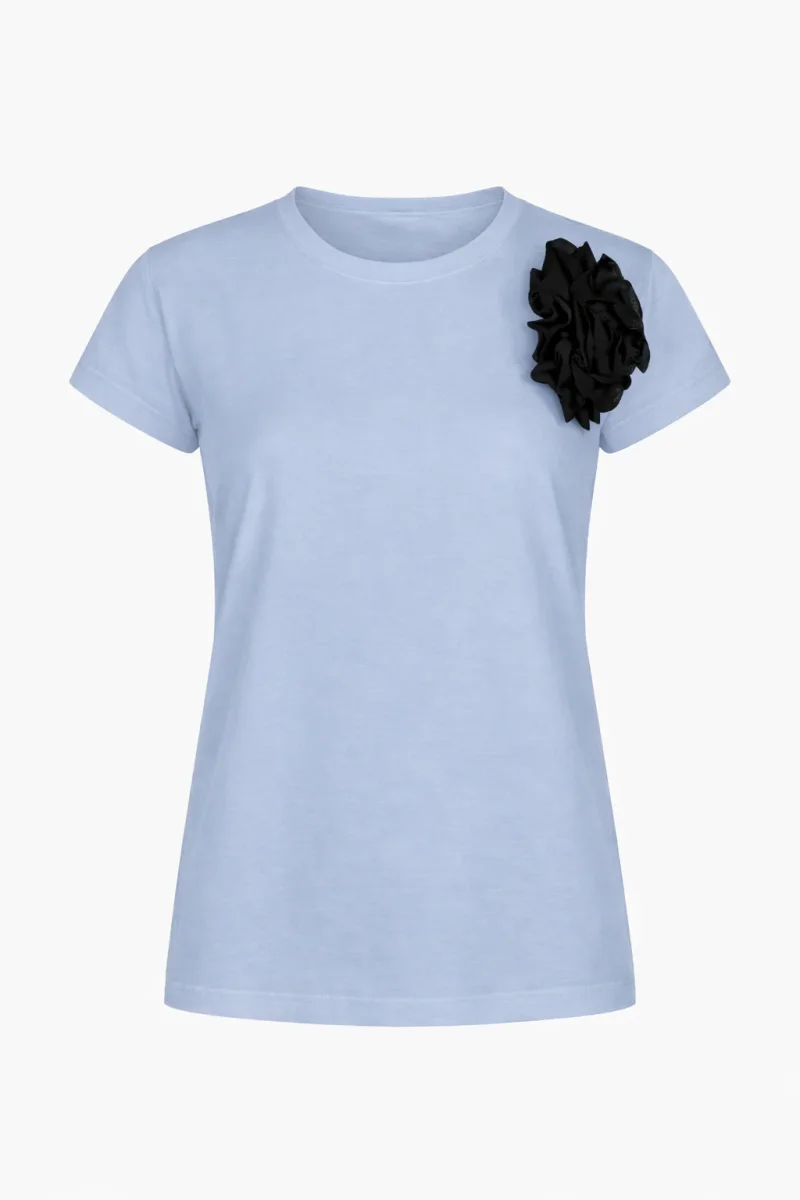 Tshirt con fiore - immagine 4