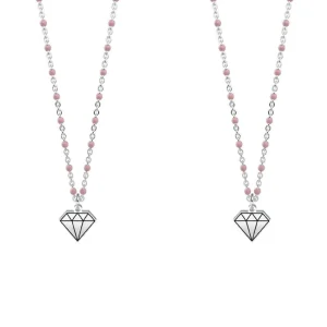 Set Collane in Acciaio Donna Kidult Diamante Friends