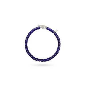 Bracciale in Argento Donna Dodo Mariani Vetro Murano Blu