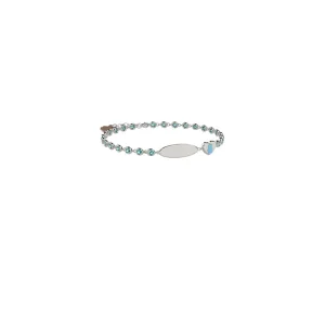Bracciale in Argento Bimbo Nanan e Targhetta